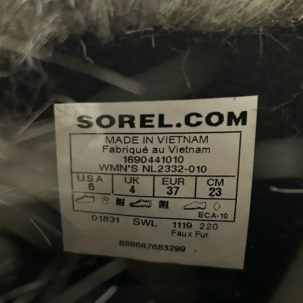 Sorel Tofino II Black NL2332-010 Women's Sz 6 Winter Snow Waterproof Boots - Picture 7 of 7